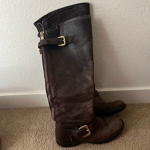 Steve Madden Leather Knee High Boots